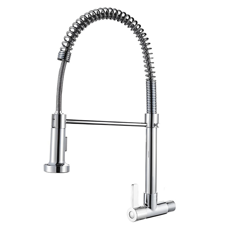 201 steel electroplated spring faucet countertop installation, cold water single handle bathroom basin faucet manufacturer OEM