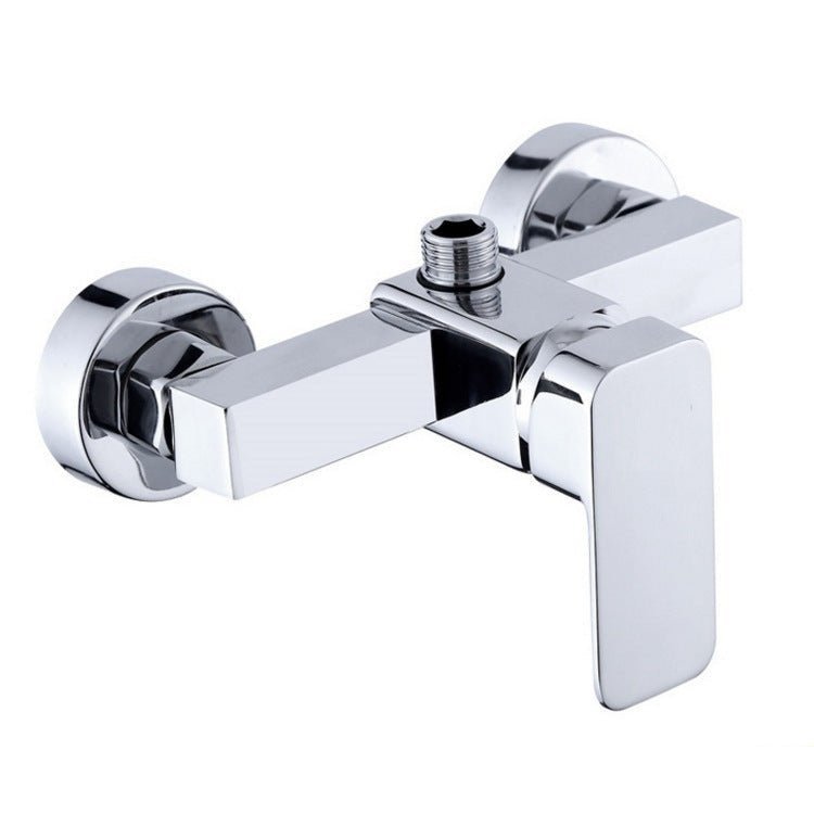 YOROOW Good Quality Wall Mounted Chrome Polished Square Shower Faucet Brass Bathtub Faucet Mixer for Bathroom