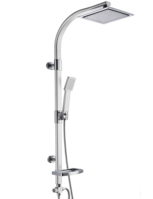 YOROOW High Pole Shower Set, Showerhead Top Spray Handheld Shower Set