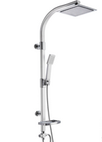 YOROOW High Pole Shower Set, Showerhead Top Spray Handheld Shower Set