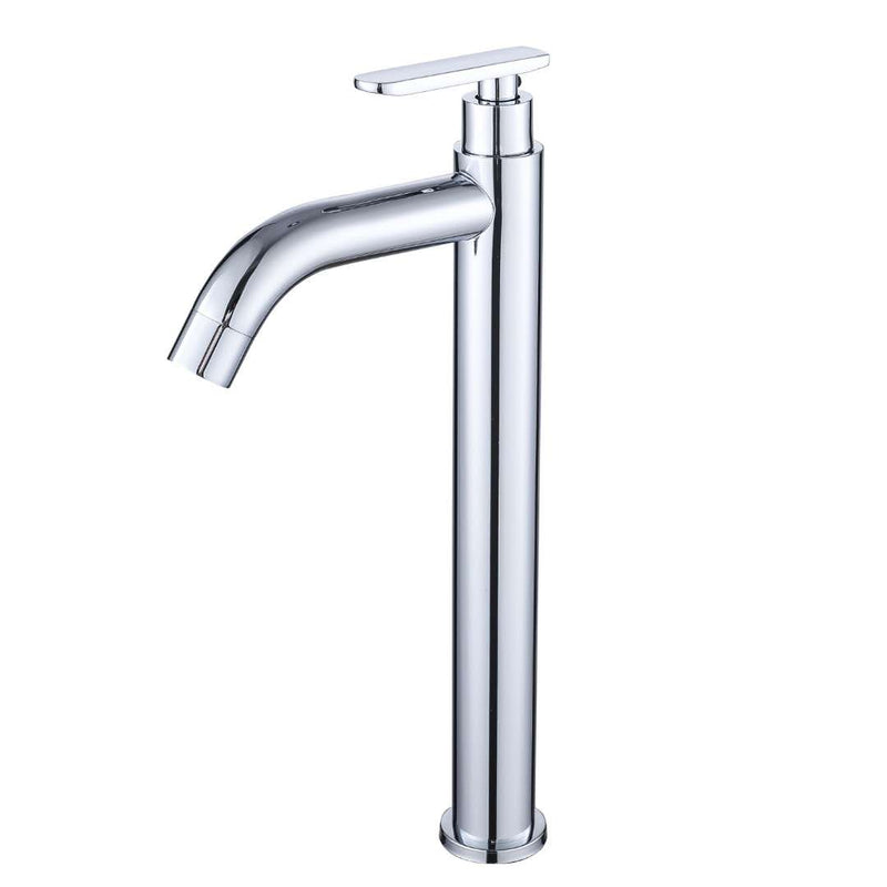 201 steel faucet deck installation cold water high body single handle bathroom basin faucet manufacturer