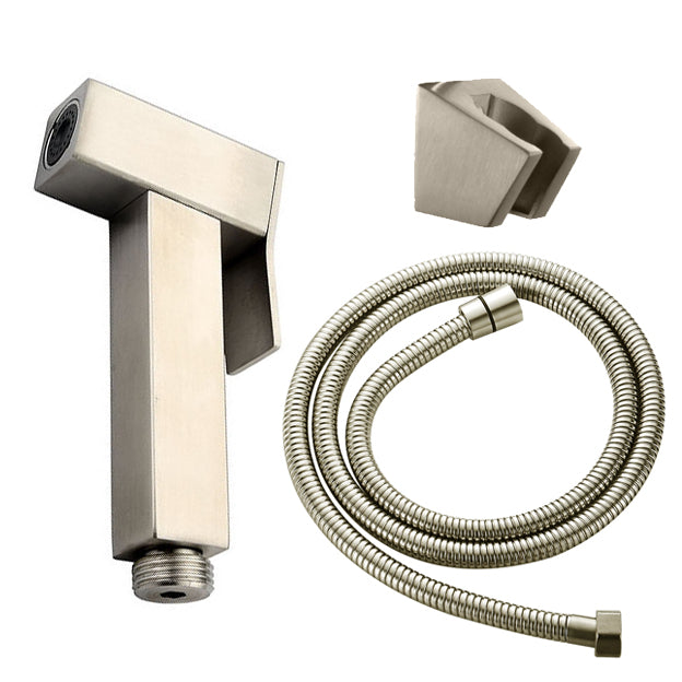 YOROOW Stainless Steel Square Chrome Plated Bidet Sprayer Sets