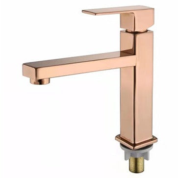 Zinc rose gold waterfall basin faucet deck installation bathroom basin faucet mixer