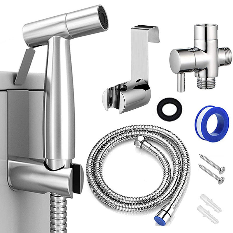 YOROOW Stainless Steel Chrome Plated Bidet Sprayer with Flexible Hose Sets