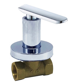 YOROOW Chrome Plated Brass Water Control in Wall Zinc Handle Brass Concealed Valve