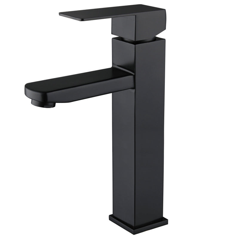 YOROOW Black Square Stainless Steel Basin Faucet Mixer