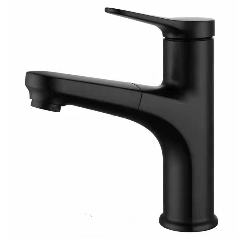 YOROOW black zinc basin faucet mixer pull-out anti spray bathroom basin faucet