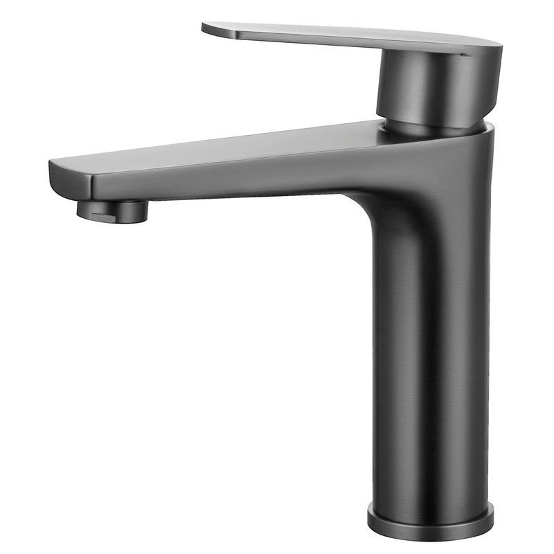 YOROOW SUS Gun-gray Tall Basin Faucet Mixer