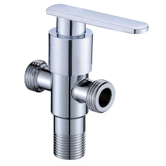 YOROOW Stainless Steel Double Water Outlet Chrome Plated Angle Valve