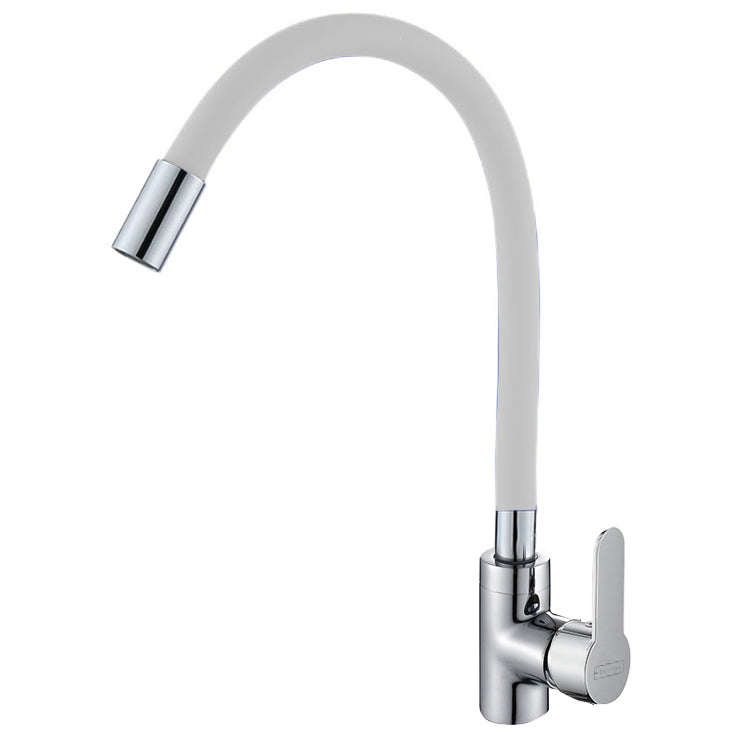 YOROOW White Zinc kitchen faucet flexible hose quick open kitchen faucet mixer