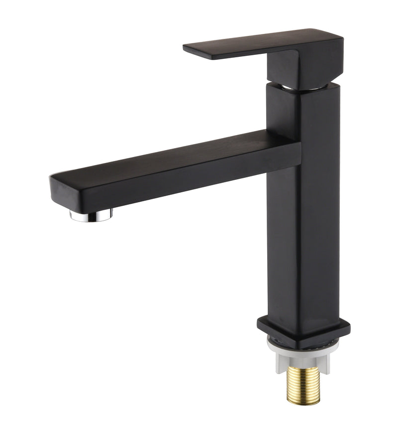 Zinc black waterfall basin faucet deck installation, bathroom basin faucet mixer