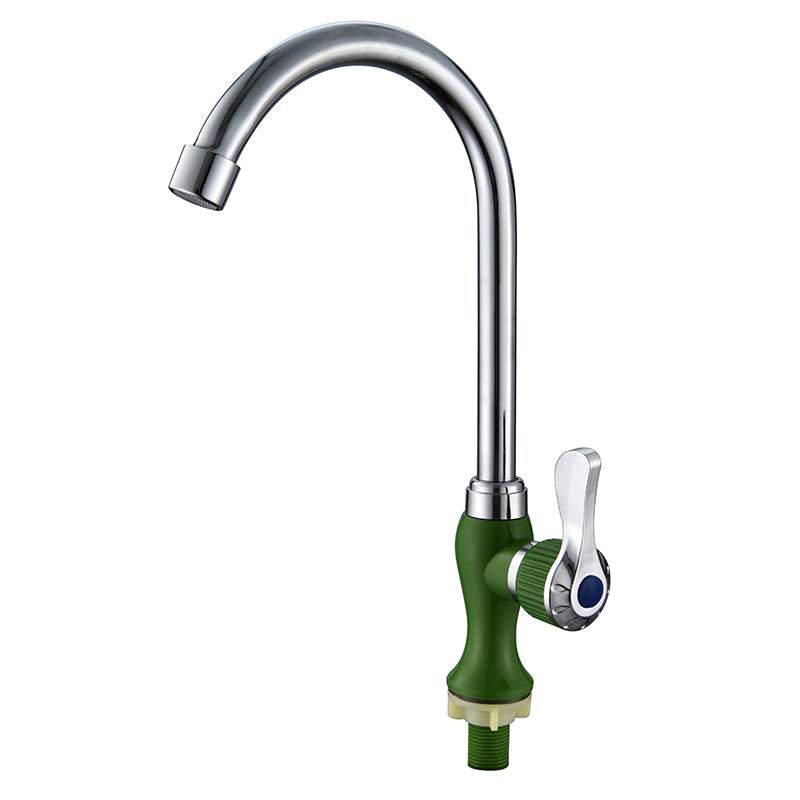 YOROOW Green Plastic Single Cold Kitchen Faucet
