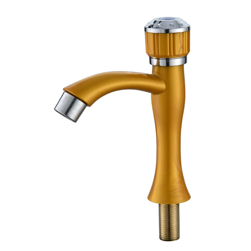YOROOW Yellow Plastic Single Cold Basin Faucet