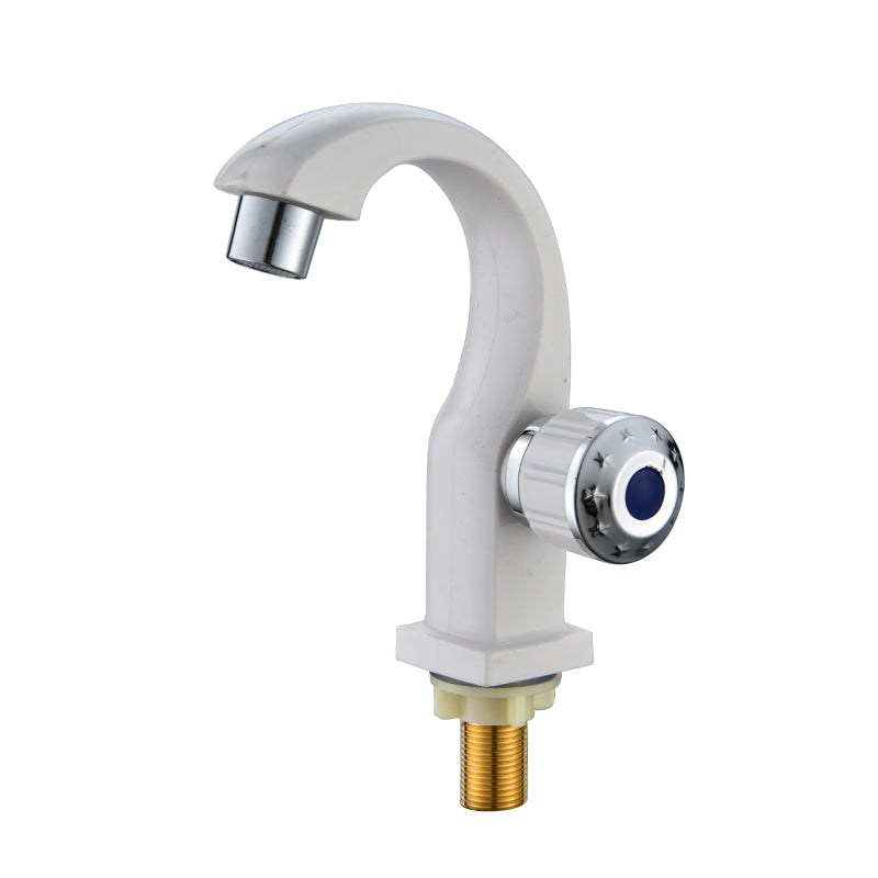 YOROOW White Plastic Single Cold Basin Faucet