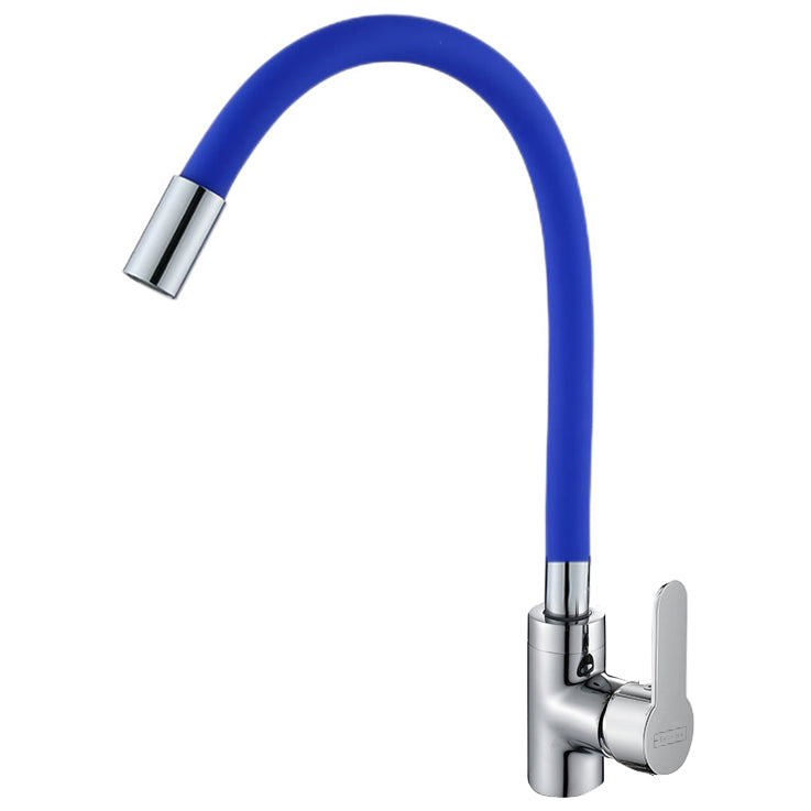 YOOOW Blue Zinc kitchen faucet flexible hose quick open kitchen faucet mixer