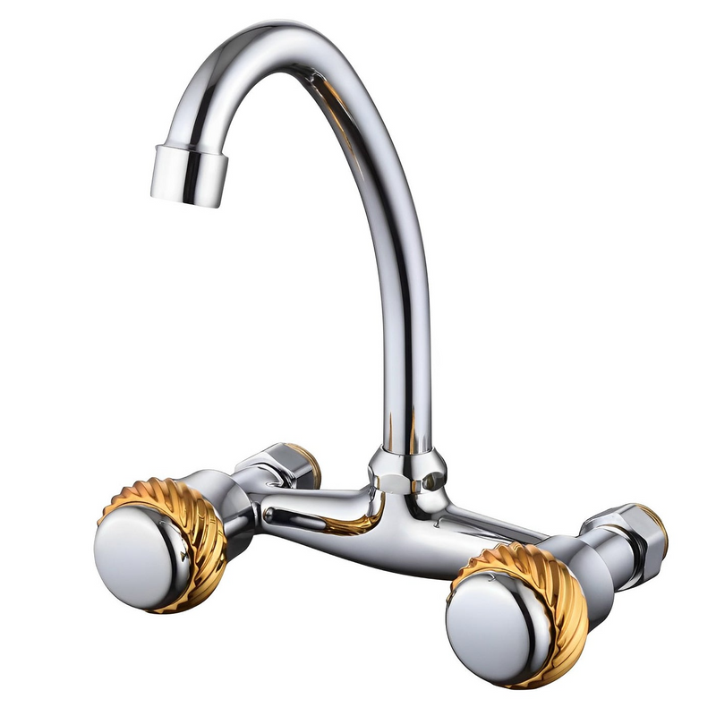 Zinc plating faucet countertop installation, OEM manufacturer of cold and hot water bathroom basin faucet