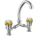 Zinc plating faucet countertop installation, OEM manufacturer of cold and hot water bathroom basin faucet