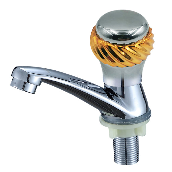 Chinese manufacturer's deck installation cold water chrome plated zinc handle zinc body basin faucet bathroom