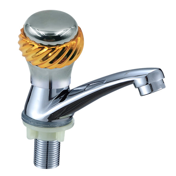 Chinese manufacturer's deck installation cold water chrome plated zinc handle zinc body basin faucet bathroom