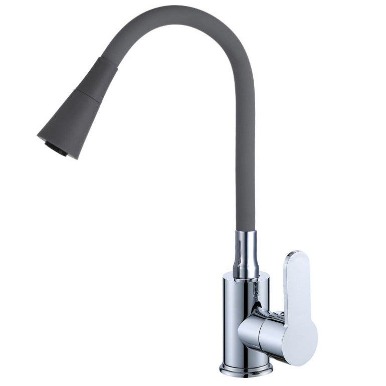 YOROOW Gray Zinc kitchen faucet flexible hose quick open kitchen faucet mixer