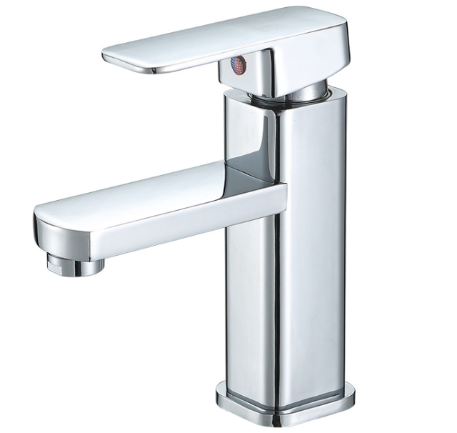 711YOROOW Good Quality Chromed Zinc Body Square Basin Mixer Faucets Single Hole Single Handle Bathroom Basin Faucet Tap