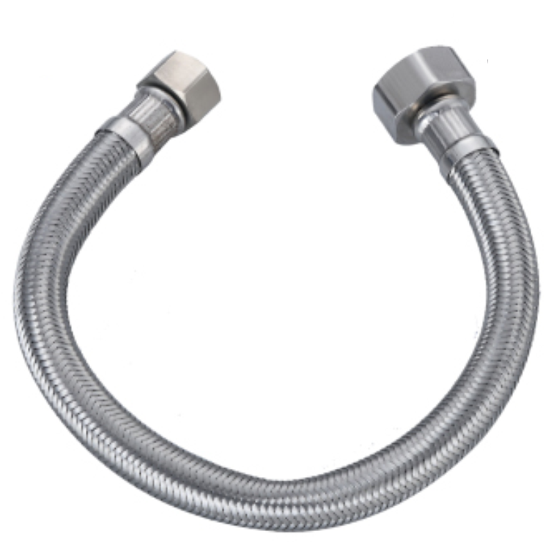 30/50/70/90cm-Stainless Steel Braided Flexible Hose with G9/16 Brass Nuts*G1/2 S.S Nuts