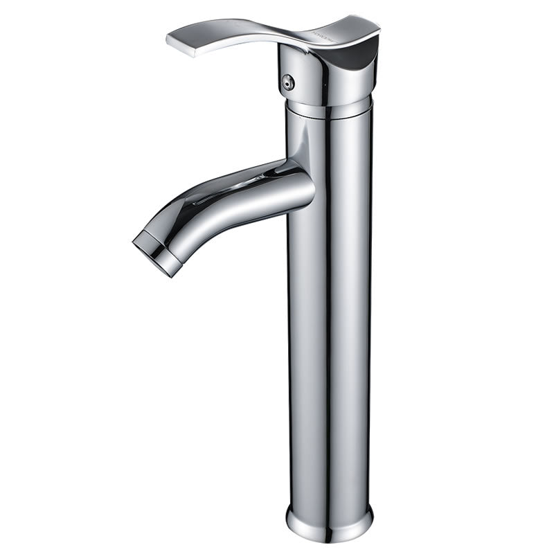 Tall Body Stainless Steel Waterfall Chromed Basin Faucet Mixer