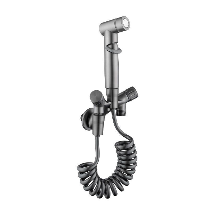 YOROOW&nbsp;304 Stainless Steel Faucet Spray Set One in Teo Out Three Multi-functional Mop Pool Faucet with Spray Gun Gray Toilet