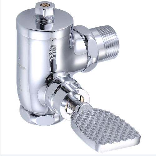 YOROOW Faucet Factory Directly Romania Brass Zinc Handle Foot Operated Flush for Toilet Flush Valve