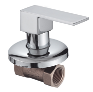 YOROOW Faucet Manufacturer Brass G1/2 Body Concealed Valve Square Zinc Handle Quick Open Water Control Concealed Valve for Bathroom