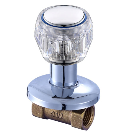 YOROOW Valve Manufacturer Brass Body Concealed Valve Plastic Handle Quick Open Water Control Concealed Valve