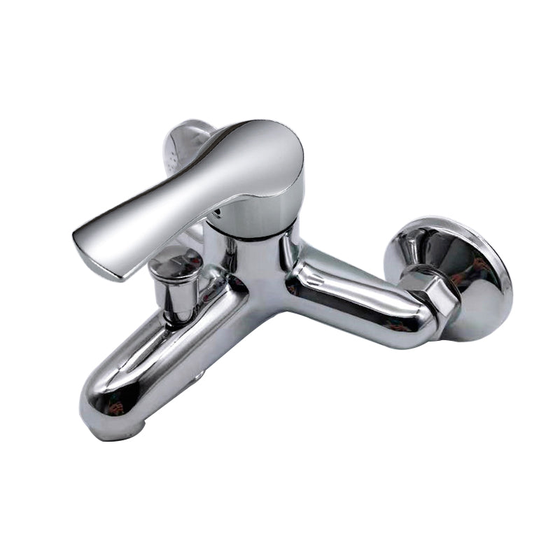 Good Quality Zinc Body Shower Faucet Double Lever Shower Faucet Mixer Zinc Handle Bathtub Faucet for Bathroom