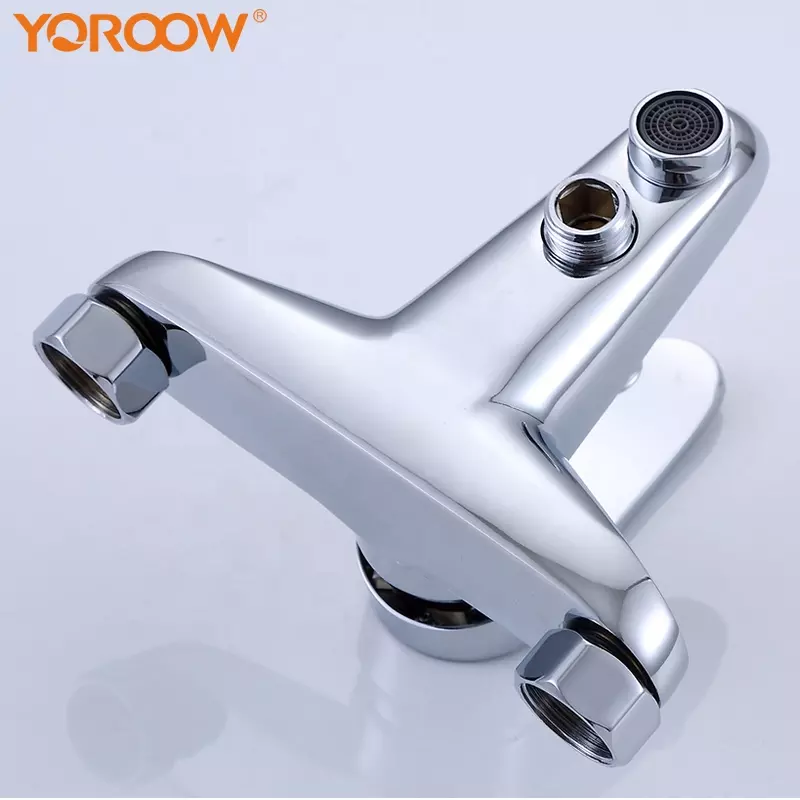 YOROOW China Faucet Supplier Grifo Ducha Bathroom Shower Tap Rainfall In-Wall Zinc Body Cold and Hot Water Bathtub Faucet Mixer