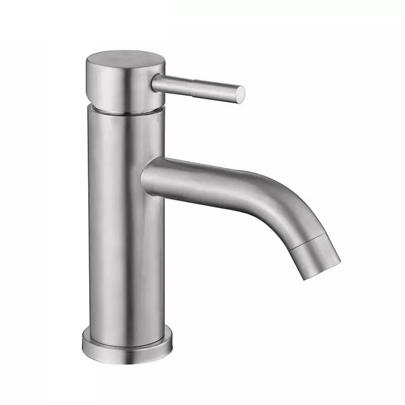 YOROOW Good Quality 304SUS Body Basin Faucet Mixer Single Handle 304 Stainless Steel Hot and Cold Water Basin Faucet for Bathroom