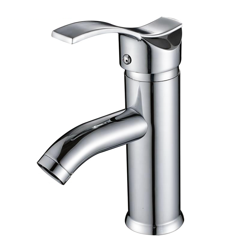 Factory Price Single Hole Single Handle Chrome Finished Durable Basin Mixer Faucet for Bathroom