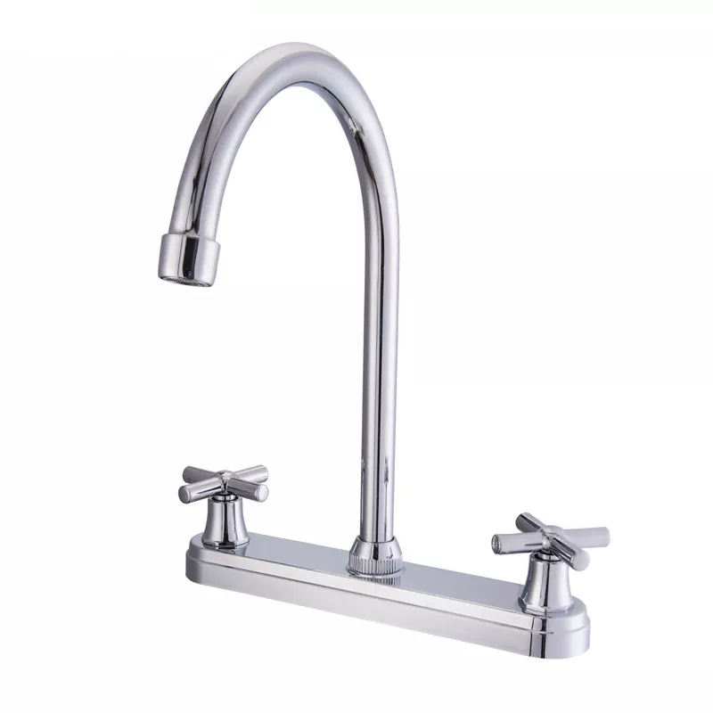 YOROOW Good Quality Zinc Body 8 inch Bathroom Faucet Mixer with Two Handles Deck Mounted Basin Faucets Mixer
