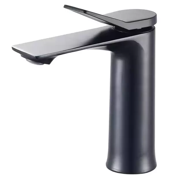 YOROOW High Quality Black Basin Faucet Simple Style Hotel bathroom Alloy Basin Sink Faucet Cylindrical Faucet