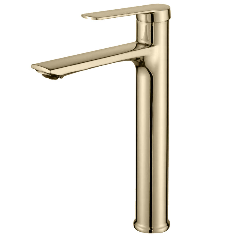YOROOW Gold Basin Faucet Zinc Body Deck Mounted Tall Bathroom Faucet Mixer