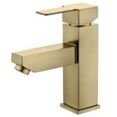 YOROOW Stainless Steel Square Gold Basin Faucet Chrome Plated Quick Open Bathroom Basin Faucet Mixer