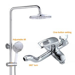 YOROOW Manufacturer Bathroom Shower Hand and Spray Steam Shower Head Wall Mounted Sliding Rainfall Shower Faucet Sets
