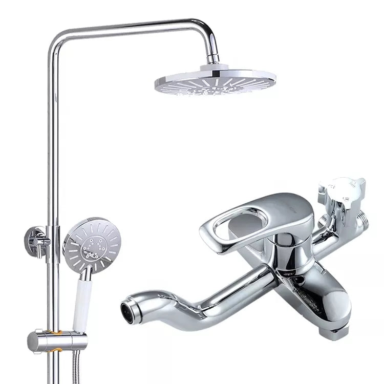 YOROOW Manufacturer Bathroom Shower Hand and Spray Steam Shower Head Wall Mounted Sliding Rainfall Shower Faucet Sets