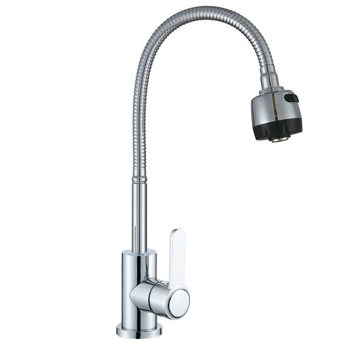 YOROOW Chrome Plated Kitchen Faucet Mixer Flexible Hose Cold and Hot Water Kitchen Faucet