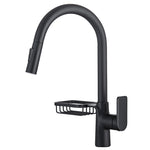 YOROOW New Kitchen Pull Faucet All Copper Sink Dishpan Telescopic Hot and Cold Water Single Hhole Can be Rotated