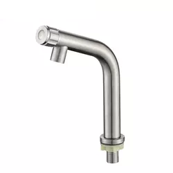 YOROOW 304 Stainless Steel Basin Faucet Single Cold Water Wash Basin Faucet for Bathroom