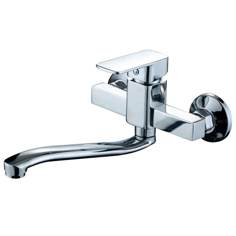 China Faucet Factory Unique Design Cold and Hot Water Faucet Zinc Body Wall Mounted Kitchen Faucet Mixer