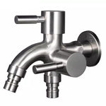 YOROOW Faucet Manufacturer 304 Stainless Steel Washing Machine Faucet Tap Bathroom Double Handle Bibcock