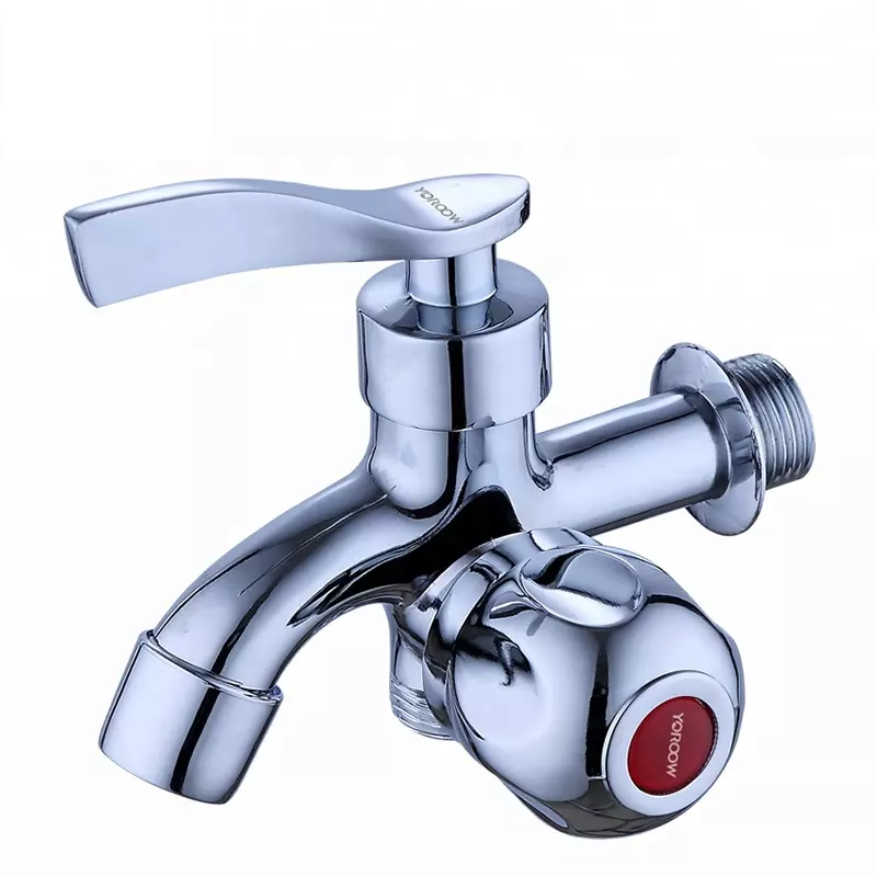 YOROOW Faucet Manufacturer New Developed Wall Mounted Polishing Plated Zinc Body Two Way Wash Water Tap