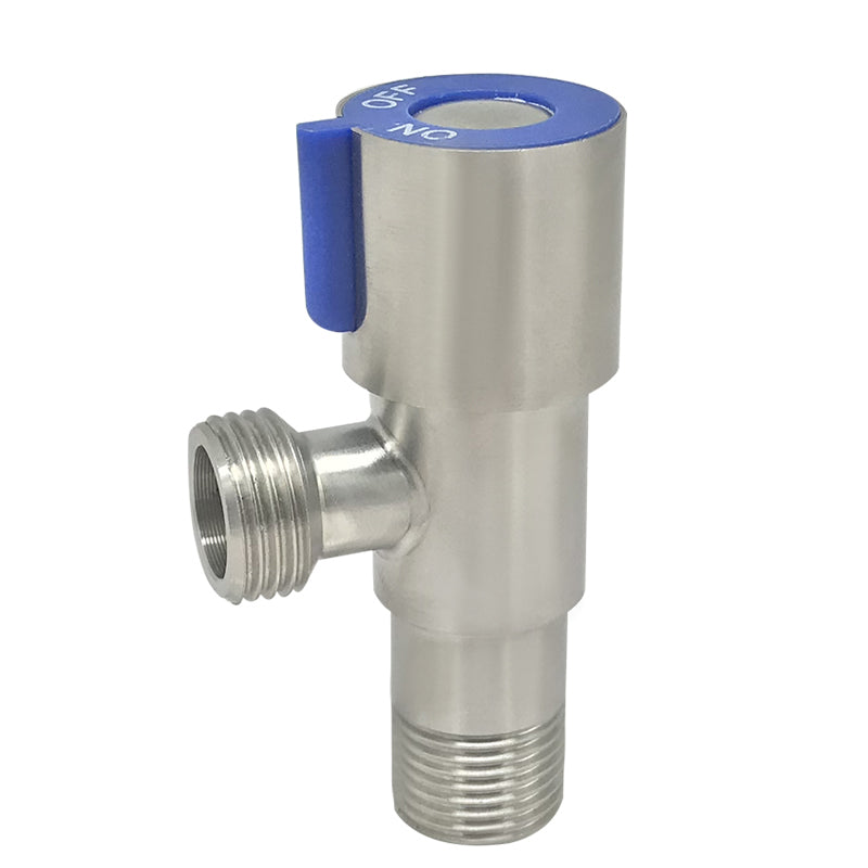 YOROOW Good Quality Chrome Toilet Angle Stop Valve 304 Stainless Steel Angle Valve for Bathroom