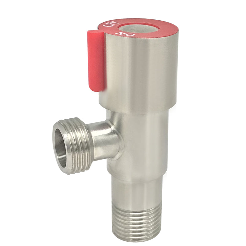 YOROOW Good Quality Chrome Toilet Angle Stop Valve 304 Stainless Steel Angle Valve for Bathroom