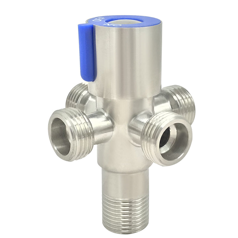 YOROOW Sanitary Chrome Factory Price Multi-function Valve Wall Mounted Bathroom 304 Stainless Steel Angle Valve
